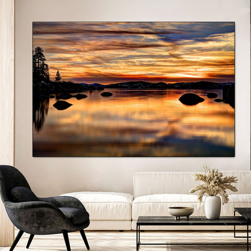 Lake Tahoe Granite Boulders Wall Art