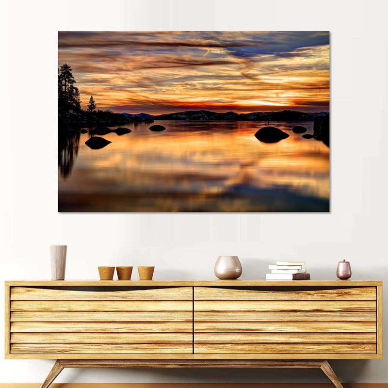 Lake Tahoe Granite Boulders Wall Art