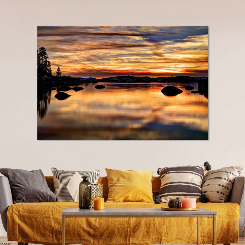 Lake Tahoe Granite Boulders Wall Art