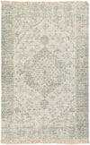 Sandiacre Traditional Dark Green Area Rug