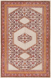 Scafati Traditional Orange Area Rug