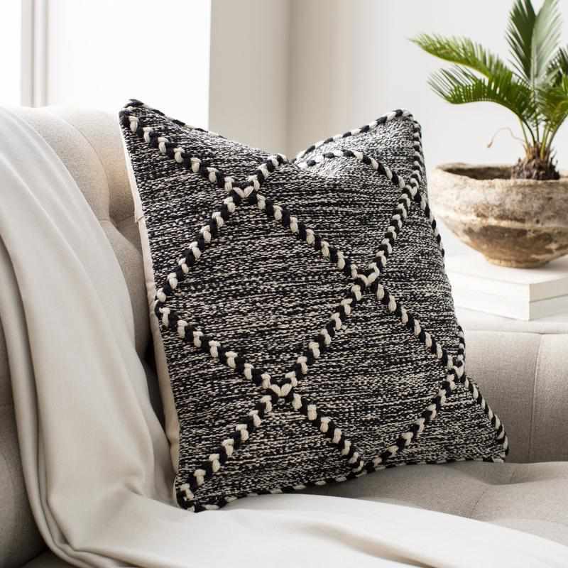Abbekerk Black Pillow Cover
