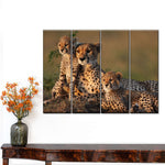 Safari Cheetah Family Wall Art