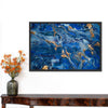Navy And Gold Abstract Wall Art
