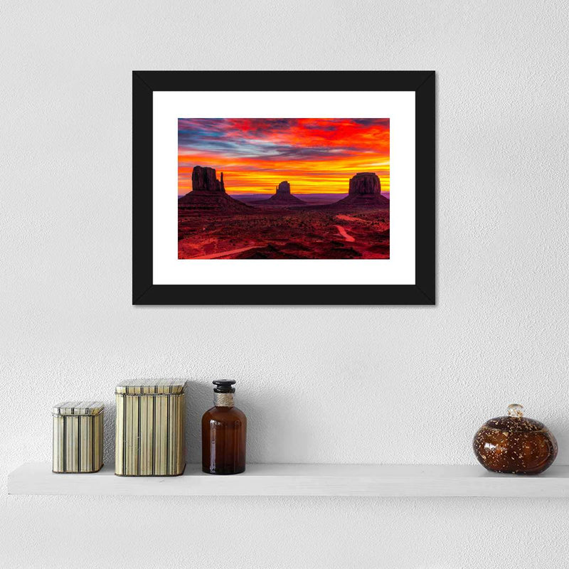 Monument Valley At Sunset Wall Art