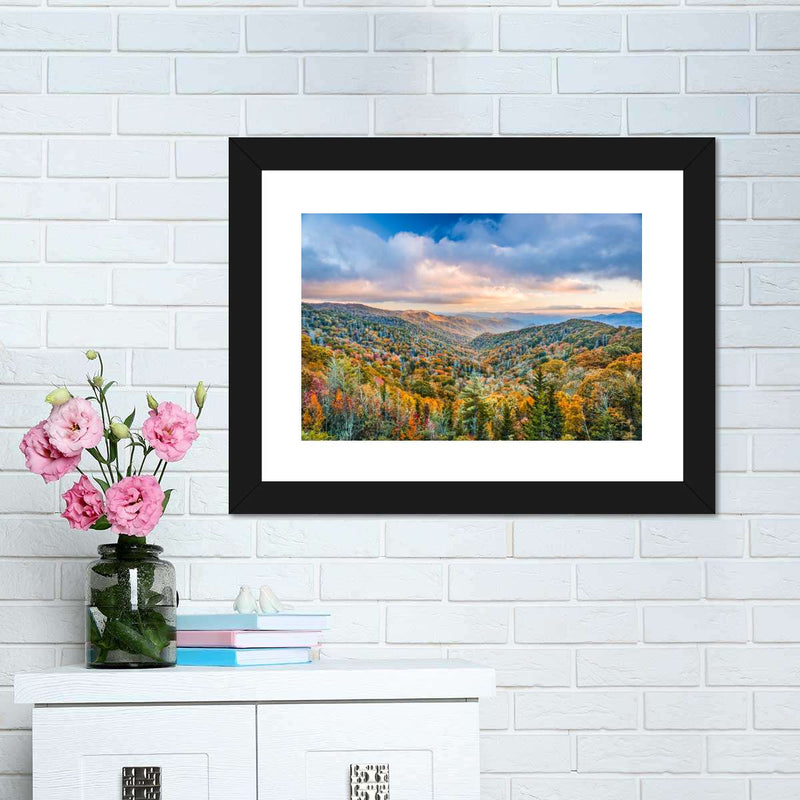 Smoky Mountains At Fall Wall Art