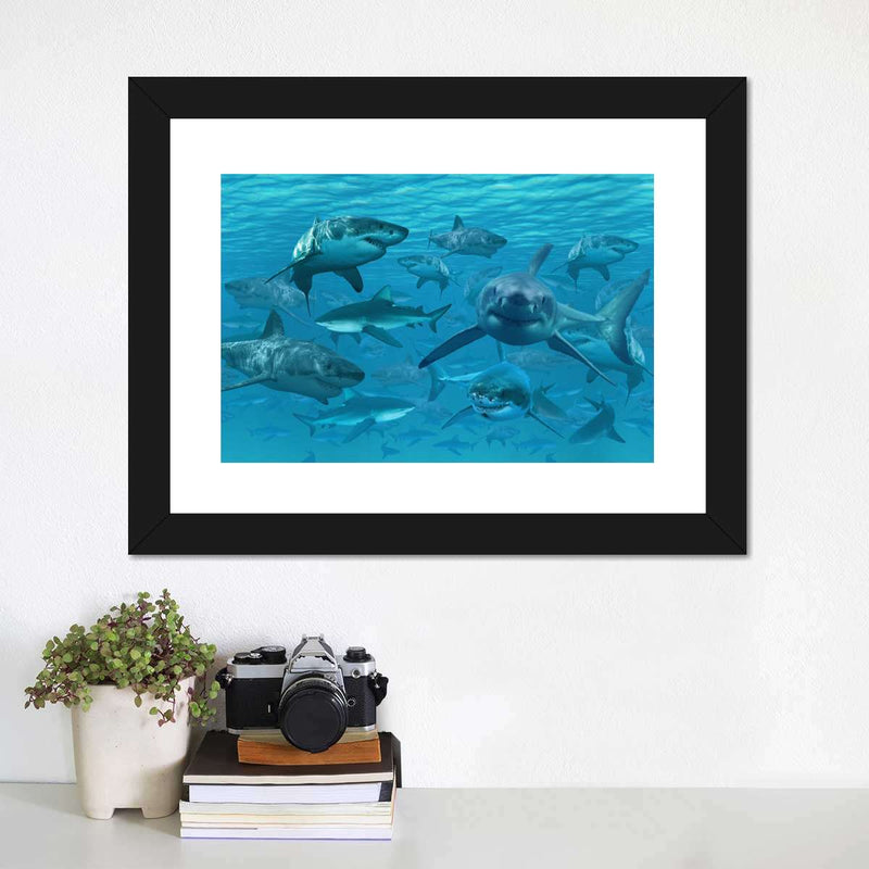 Shiver Of Sharks Wall Art