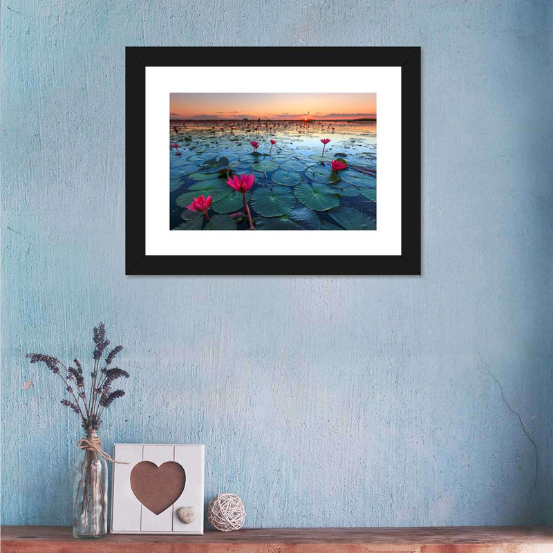 Lake Nong Harn Lotus Wall Art