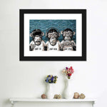 Three Monkeys Wall Art