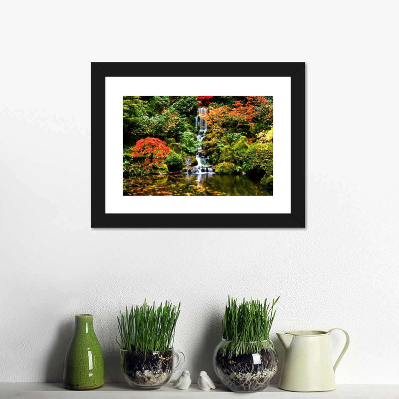 Mesmerizing Japanese Waterfall Wall Art