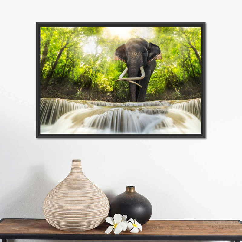 Waterfall Elephant Wall Art