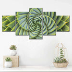 Spiral Succulent Wall Art