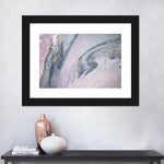 Pink And Grey Abstract Wall Art