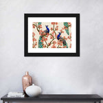 Royal Blue Peacocks Wall Art