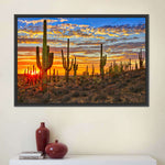 Sunset Cactus Wall Art