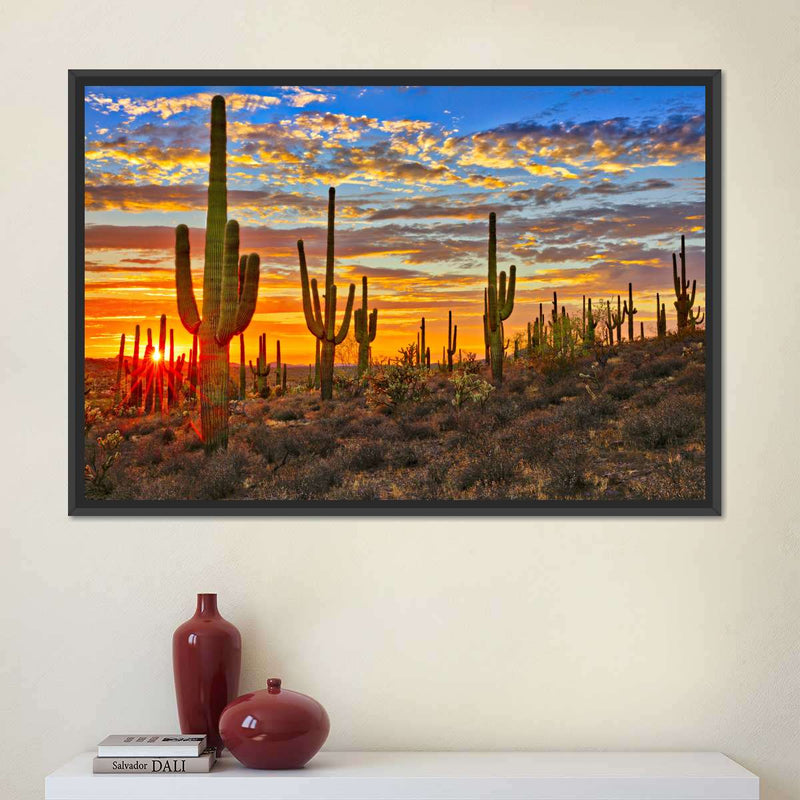 Sunset Cactus Wall Art