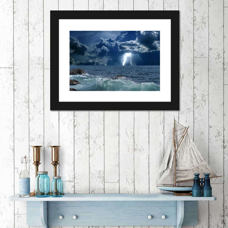 Ocean Storm Bolt Wall Art