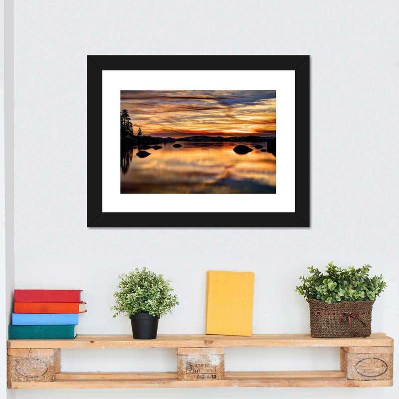 Lake Tahoe Granite Boulders Wall Art