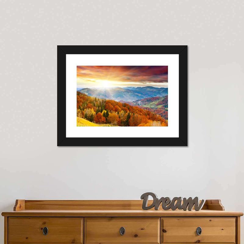 Mountain With Trees Wall Art