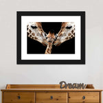 Happy Giraffe Family Wall Art
