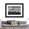 Monochrome Rocky Mountains Wall Art