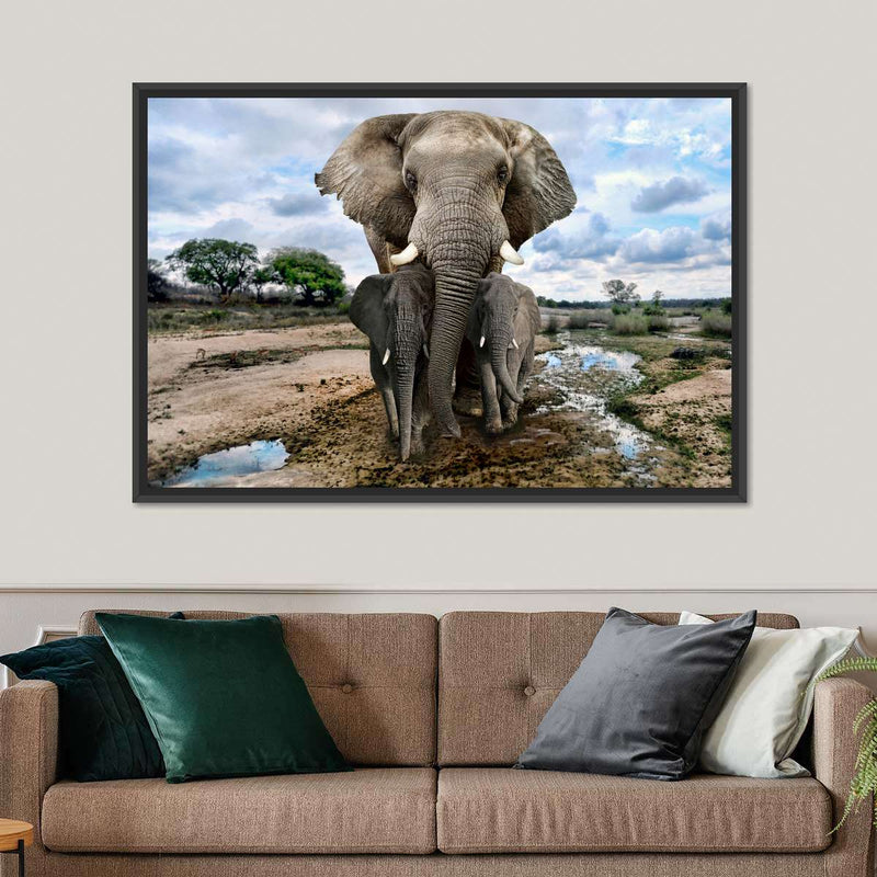 Safari Elephants Wall Art