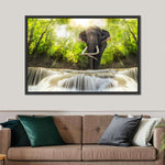Waterfall Elephant Wall Art