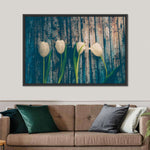 Pristine White Tulips Wall Art