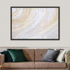White And Gold Abstract Wall Art