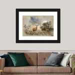 Vintage Stag Wall Art