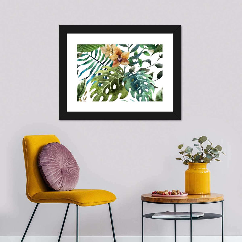 Wild Monstera Leaves Wall Art