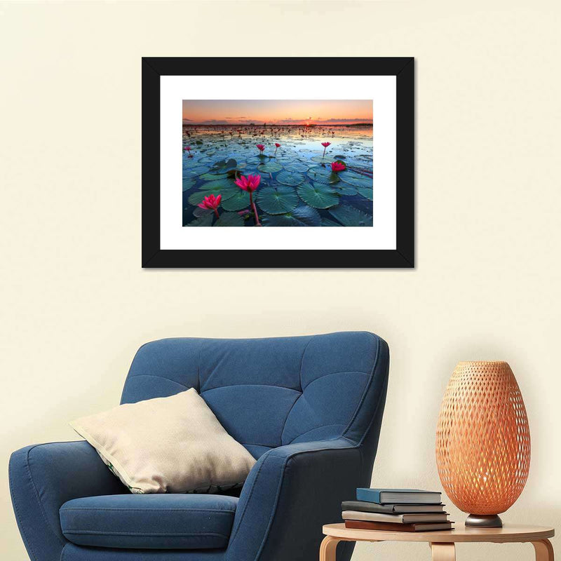 Lake Nong Harn Lotus Wall Art