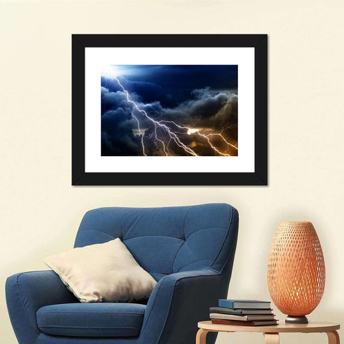 Storm Lightning Wall Art