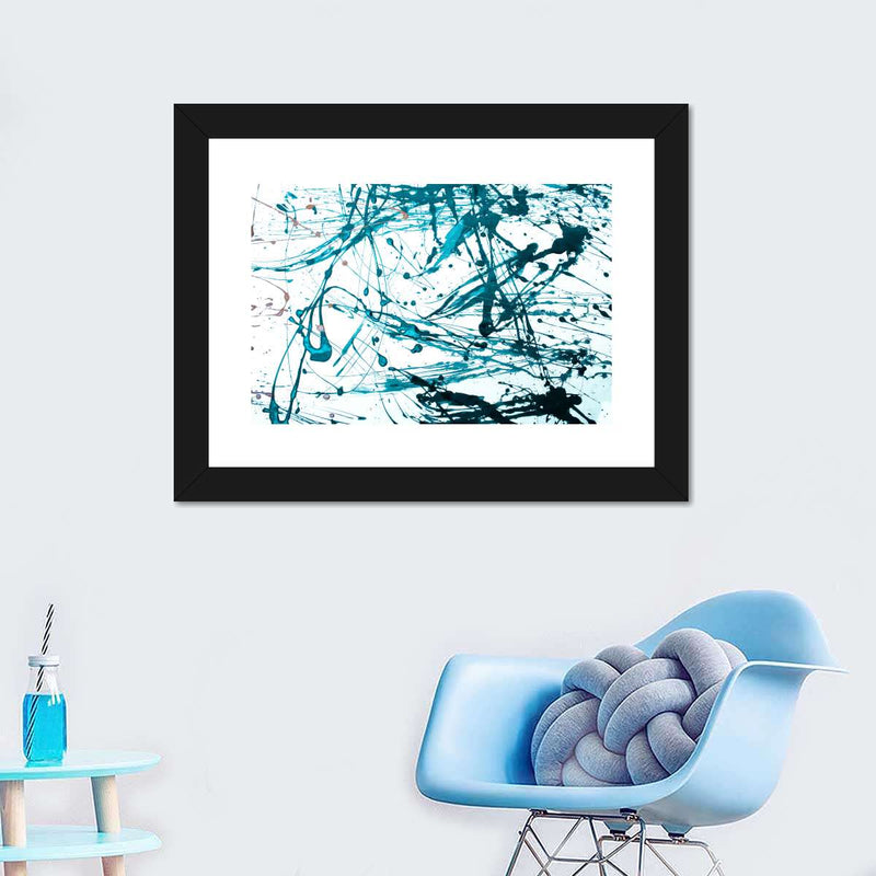 Teal Abstract Wall Art