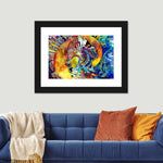 Stained Glass Abstract Figure Wall Art