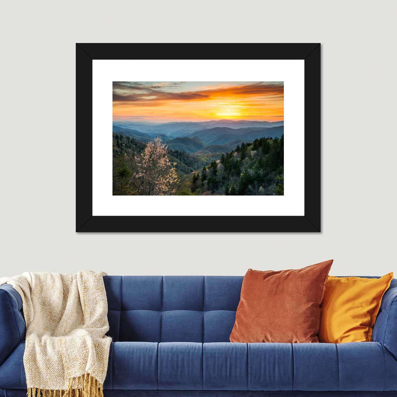 Great Smoky Mountains Sunrise Wall Art