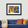Stained Glass Abstract Figure Wall Art