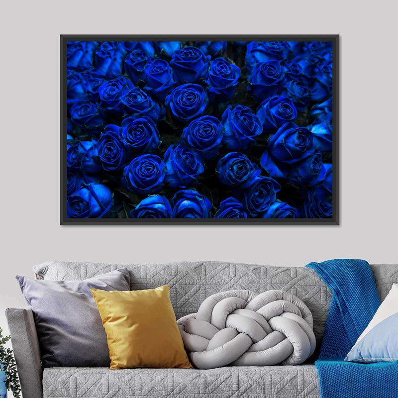 Royal Blue Roses Wall Art