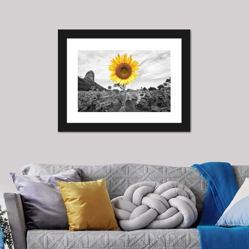 Pop Golden Sunflower Wall Art