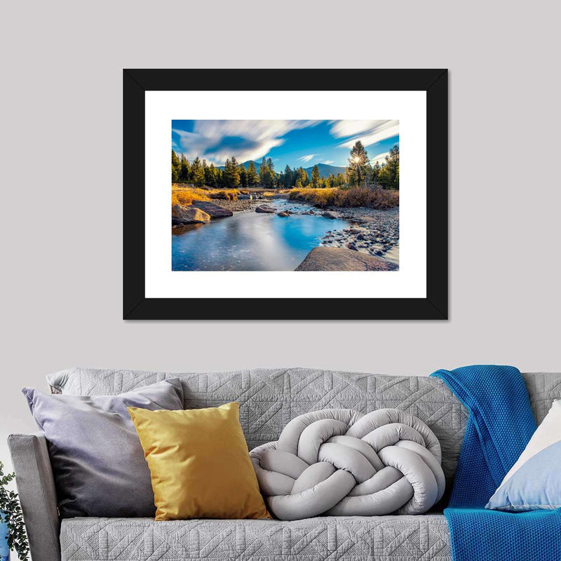 Yosemite River Stream Wall Art
