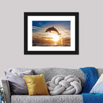 Jumping Dolphin Wall Art