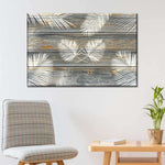 Wooden Palm Leaves Wall Art