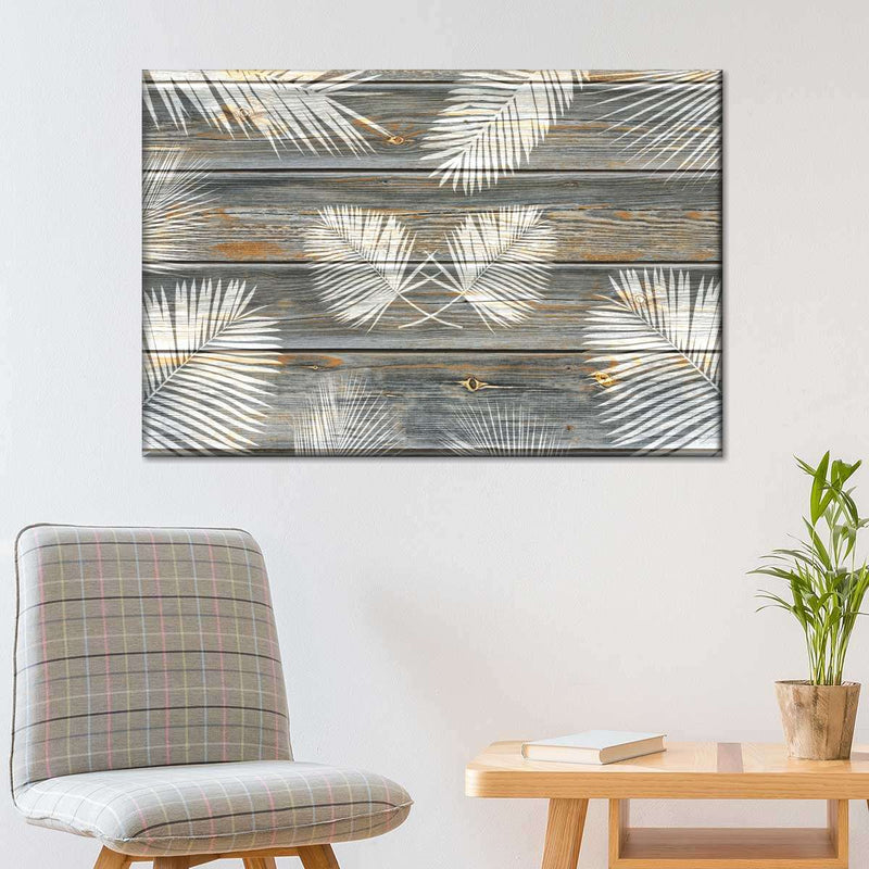 Wooden Palm Leaves Wall Art