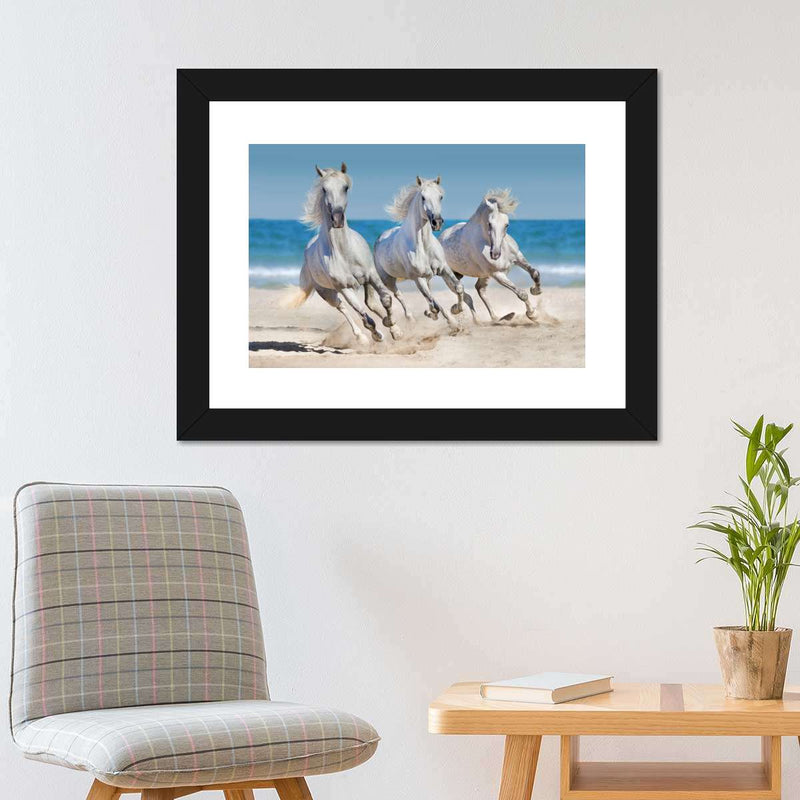 Wild Beach Horses Wall Art
