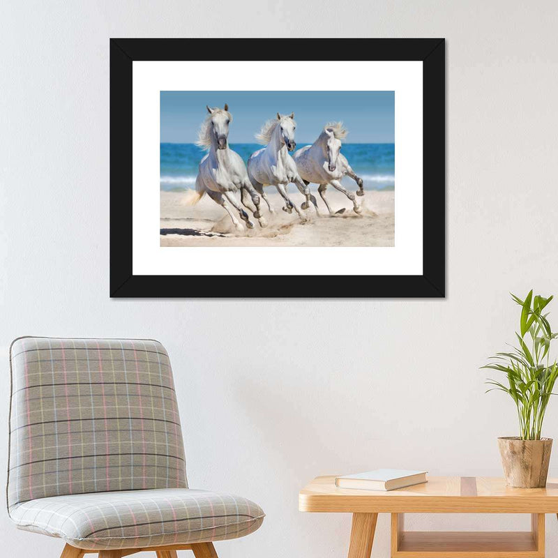 Wild Beach Horses Wall Art