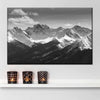 Monochrome Rocky Mountains Wall Art