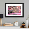 Pink Bloom Claw Trees Wall Art