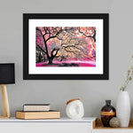 Pink Bloom Claw Trees Wall Art