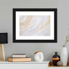 White And Gold Abstract Wall Art