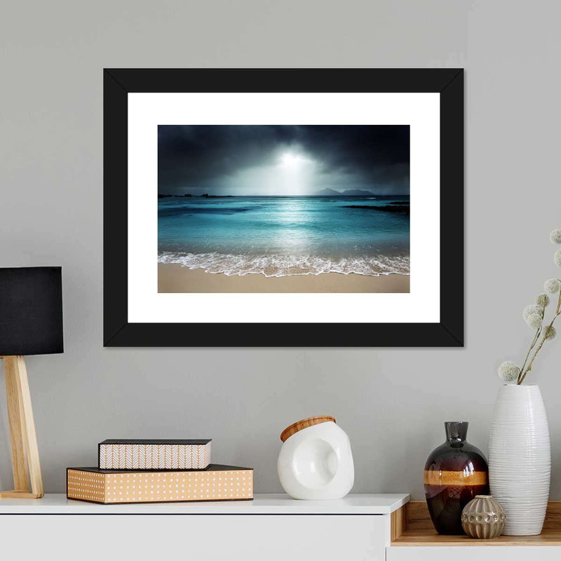 La Digue Island Evening Sky Wall Art